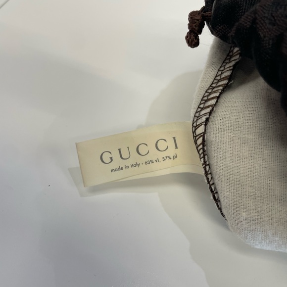 Gucci GG Logo Monogram Silky Brown Dust Bag Cover Handbag 11" x 14” ❌FIRM PRICE❌ - Picture 4 of 4